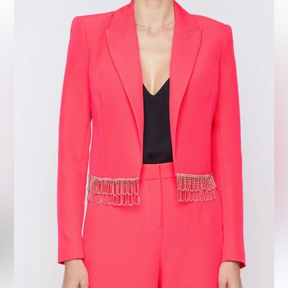 L'Agence Jeweled Jen Jeweled Cropped Blazer - Picture 3 of 11